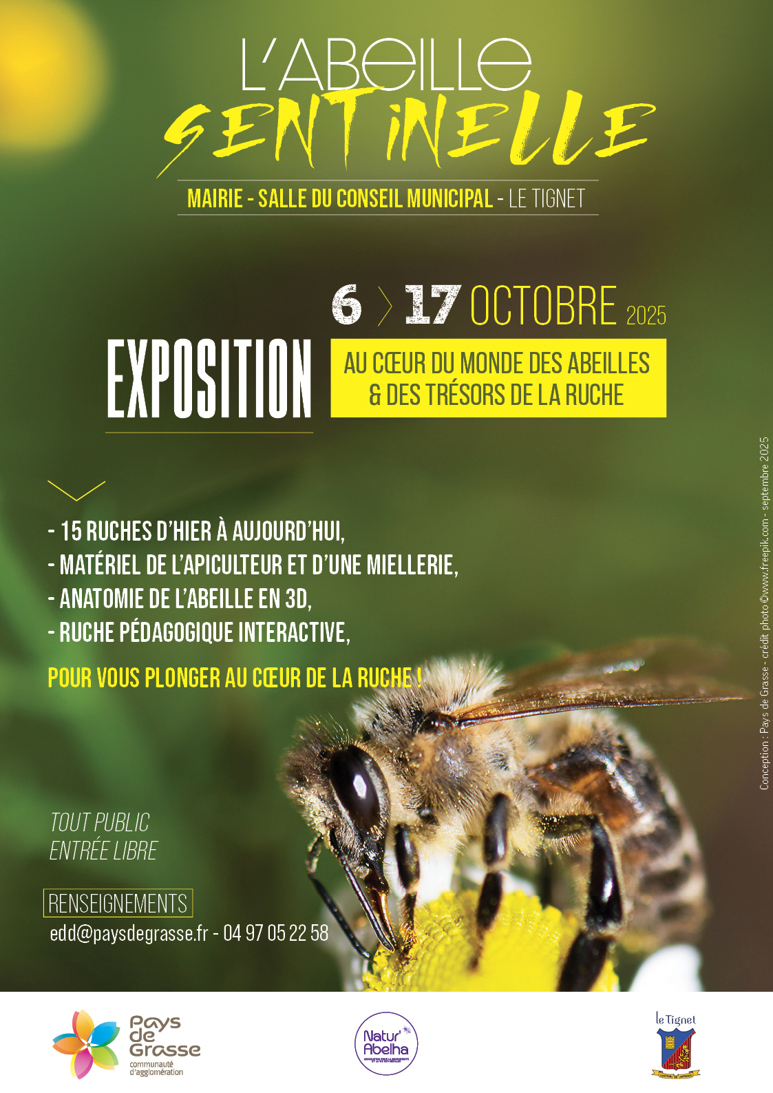 Exposition abeille sentinelle CAPG le Tignet