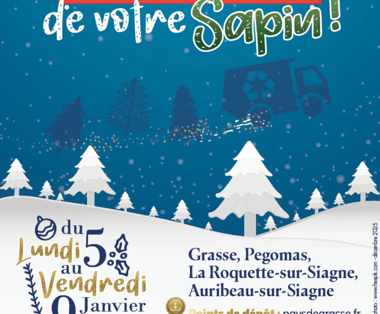 Collecte sapins noël CAPG