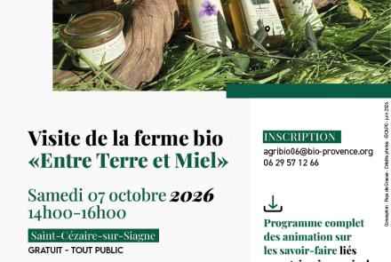 visite ferme bio St-Cezaire Pays de Grasse