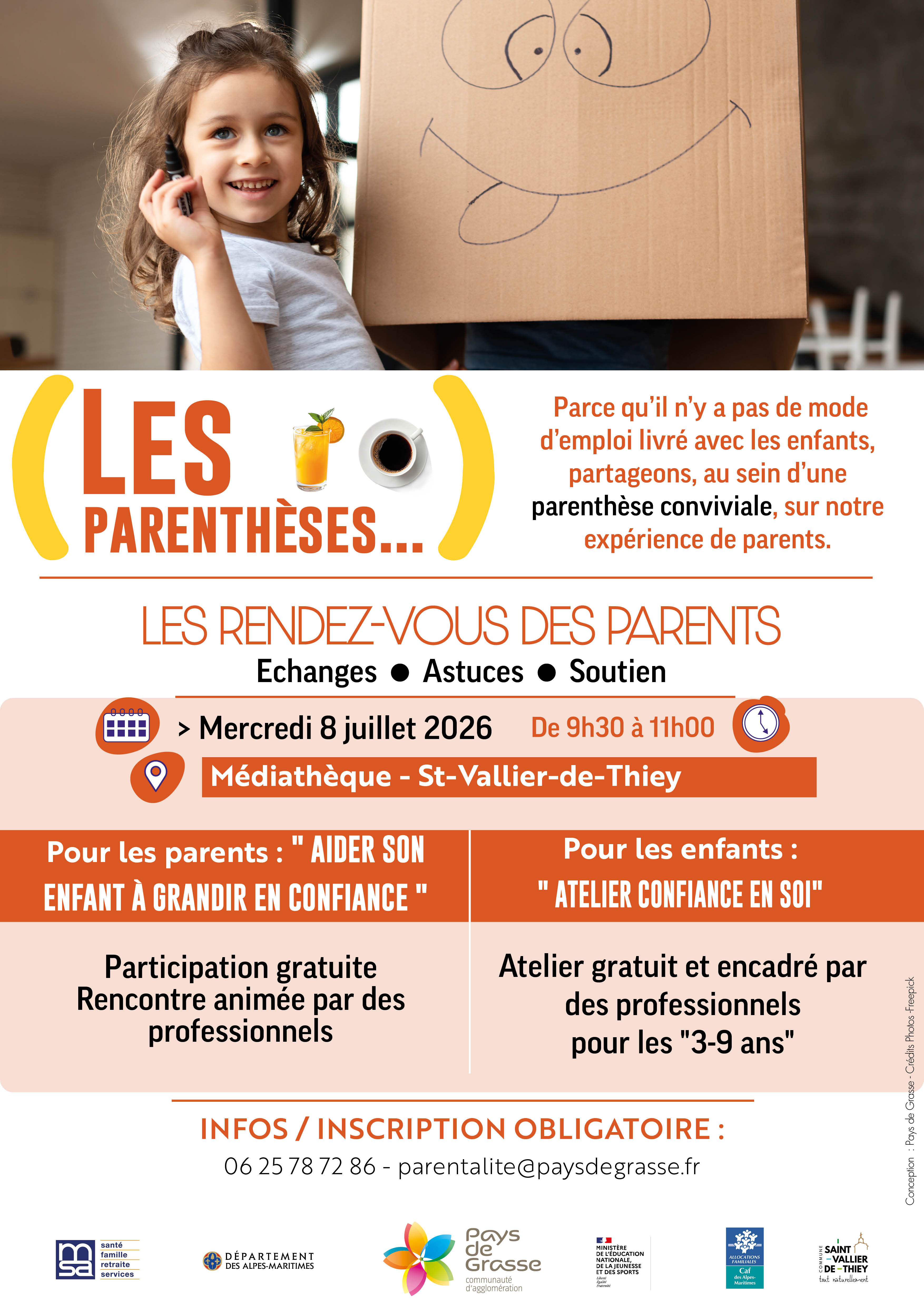 Parenthèses Parents - 8 Juillet 2026 - Saint Vallier de Thiey