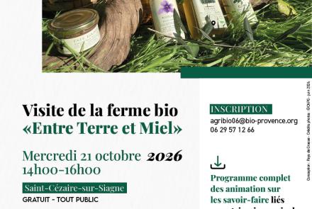 visite ferme bio saint cezaire CAPG